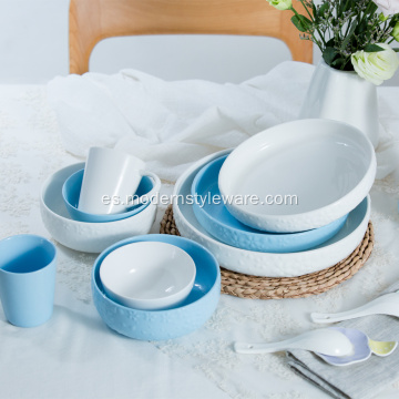 Servicio de mesa de diseño moderno conjunto plato de taza porcelana